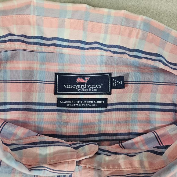 Vineyard Vines Shirt Mens 3XT Classic Fit Tucker Striped Button Down Long Sleeve - Picture 2 of 10